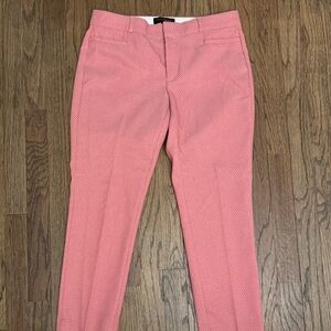 Banana Republic Pink and White Patterned Pants